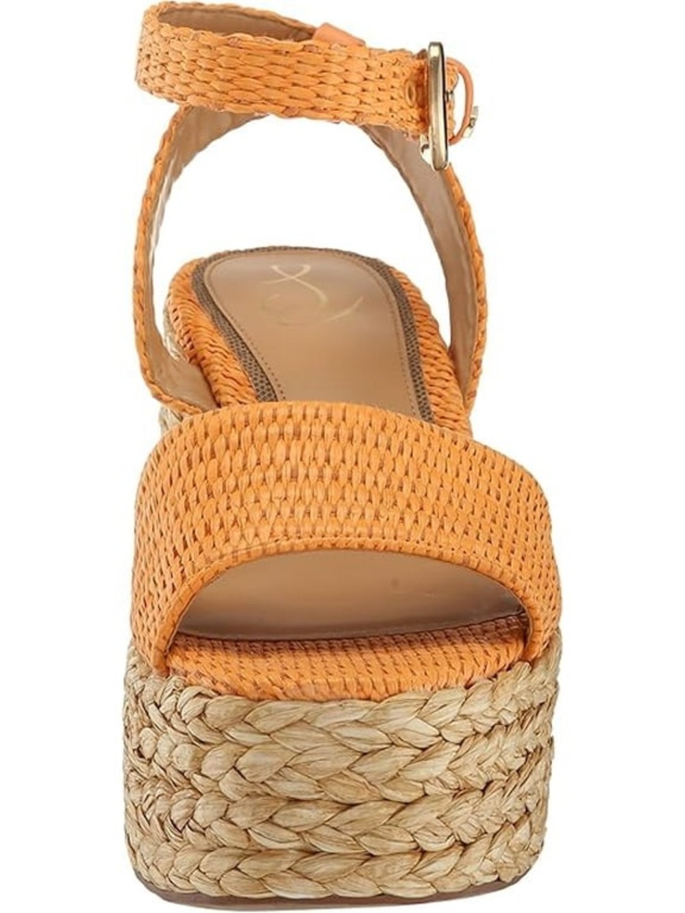 Sam edelman april marigold leather platform espadrille sandals new sz 10